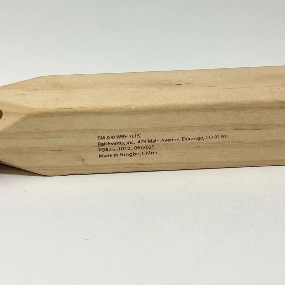 The Polar Express Wood Wooden Train Whistle 8.5” Warner Bros.